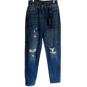 NWT Risen Pull On Mom Fit Jeans 25